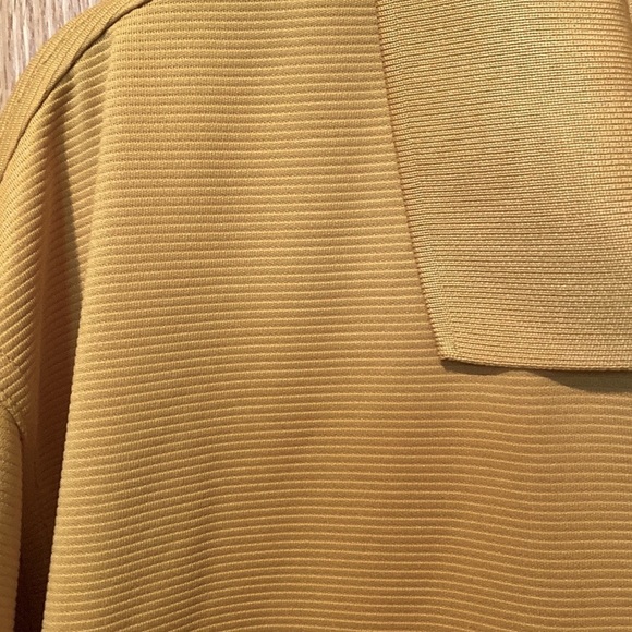 GRAND Slam mustard textured performance polo - Picture 3 of 4